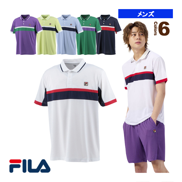 FILA - フィラ 90s USA製 オールド 半袖 ポロシャツ M レッド系