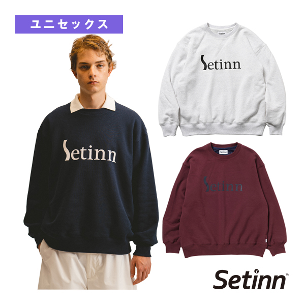 テニスクラシック オンラインストア | [セットイン（SETINN） ウェア（メンズ/ユニ）]ツアークルースウェット／Tour Crew Sweat ／ユニセックス（24S-009）