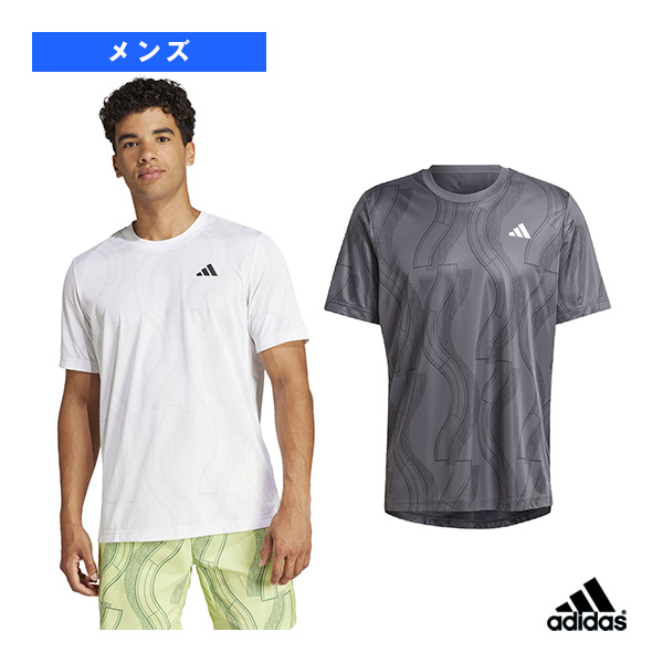 [アディダス ウェア（メンズ/ユニ）]テニスクラブグラフィックTシャツ／メンズ（IKL90）
