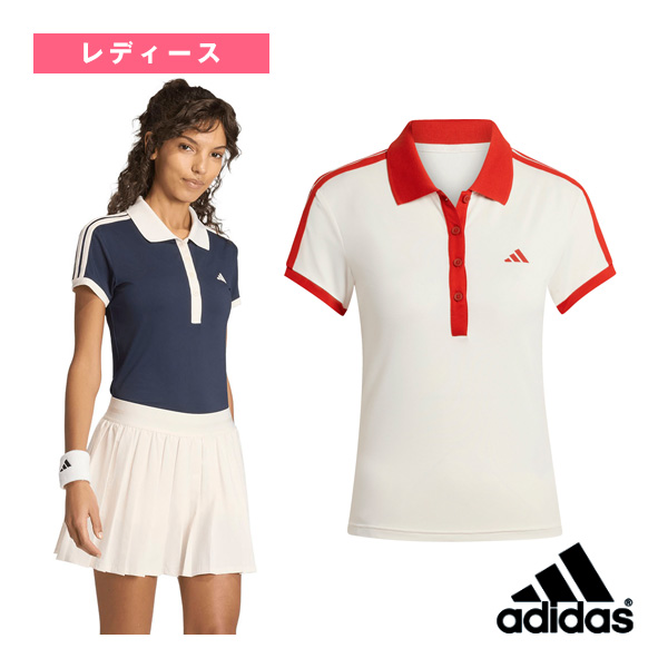 [アディダス ウェア（レディース） ]テニスヘリテージ半袖ポロシャツ TENNIS ヘリテージ S／S ポロシャツ レディース SE310
