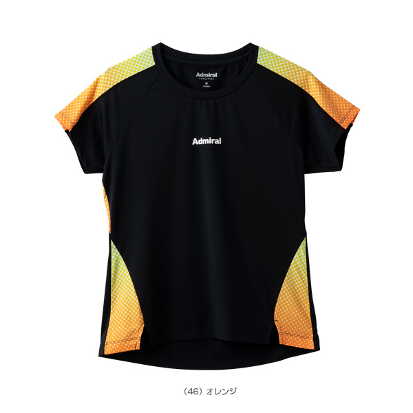 アドミラル　レディーステニスウエア　ゲームシャツ　ショルダーラインS/STEE