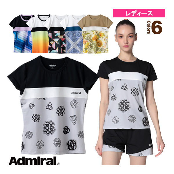 [アドミラル(Admiral) ウェア（レディース）]グラフィックフロントラインTシャツ／レディース（ATLA308）