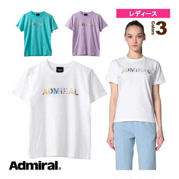 [アドミラル(Admiral) ウェア（レディース）]コラージュロゴコットンTシャツ／レディース（ATLA327）