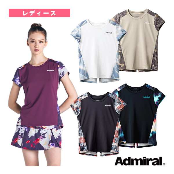 [アドミラル(Admiral) ウェア（レディース）]バックスリットグラフィックTEE／レディース（ATLA431）