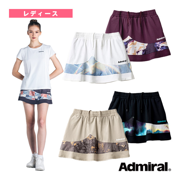 [アドミラル(Admiral) ウェア（レディース）]ペプラムヘムグラフィックスコート／レディース（ATLA434）