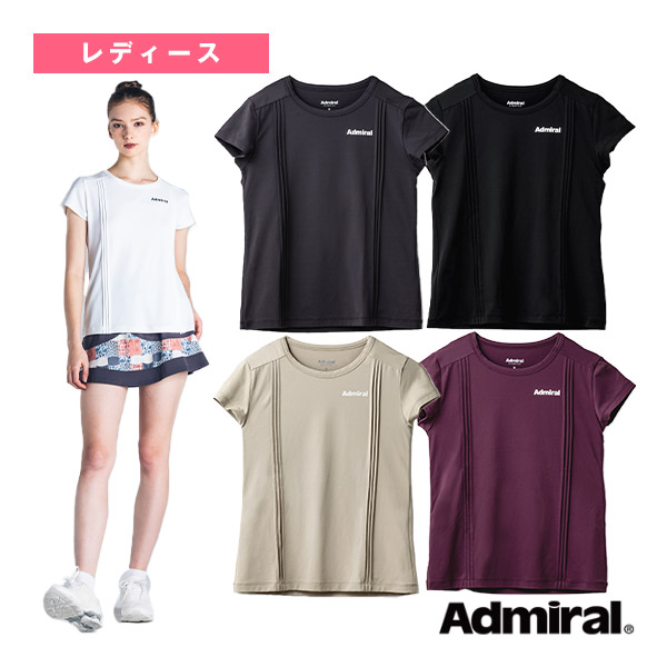 [アドミラル(Admiral) ウェア（レディース）]ピンタックフレアスリーブTEE／レディース（ATLA437）