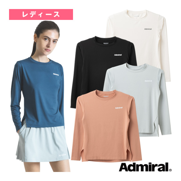 [アドミラル(Admiral) ウェア（レディース）]サイドスリットヘムロングスリーブTシャツ レディース ATLA511