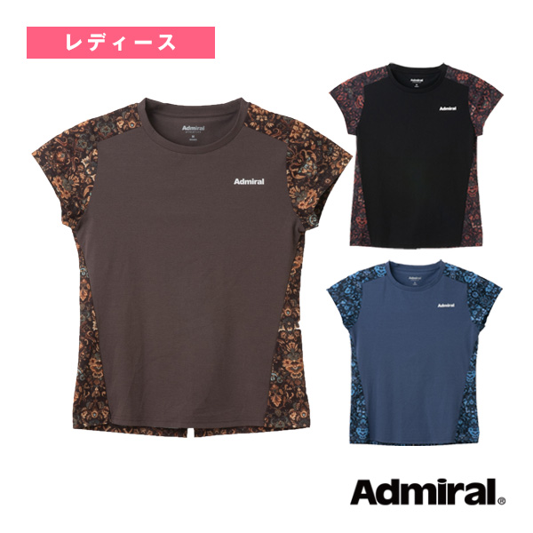 [アドミラル(Admiral) ウェア（レディース） ]バックレイヤードスリットダマスクTシャツ レディース ATLA549