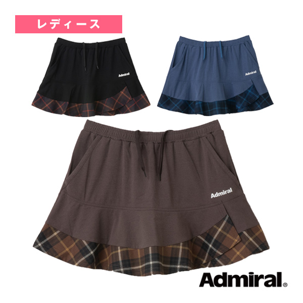 [アドミラル(Admiral) ウェア（レディース） ]アシメレイヤードチェックフレアスコート レディース ATLA552