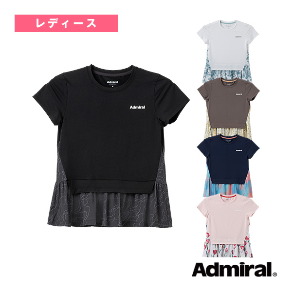 [アドミラル(Admiral) ウェア（レディース） ]フェイクレイヤーヘムグラフィックTシャツ レディース ATLA603