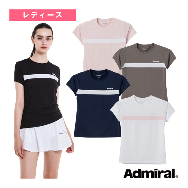 [アドミラル(Admiral) ウェア（レディース） ]ナローフロントラインTシャツ レディース ATLA608