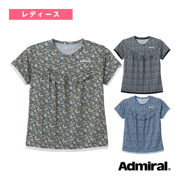 [アドミラル(Admiral) ウェア（レディース） ]リバティプリントギャザーTシャツ レディース ATLA618
