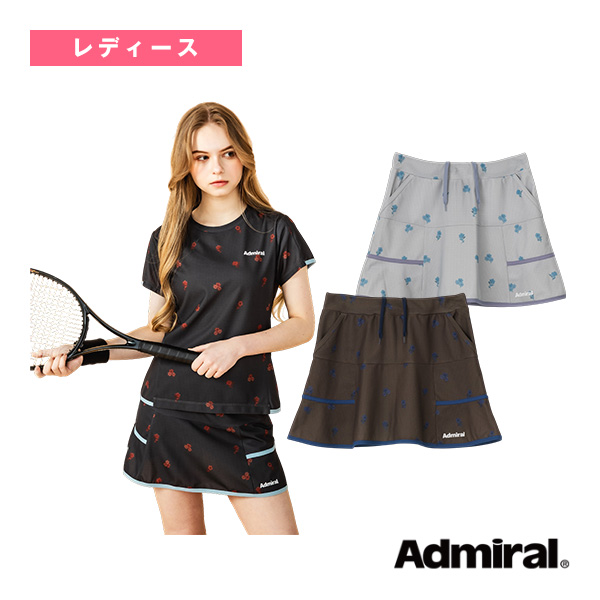 [アドミラル(Admiral) ウェア（レディース） ]フラワーチェックヘムラインスコート レディース ATLA659