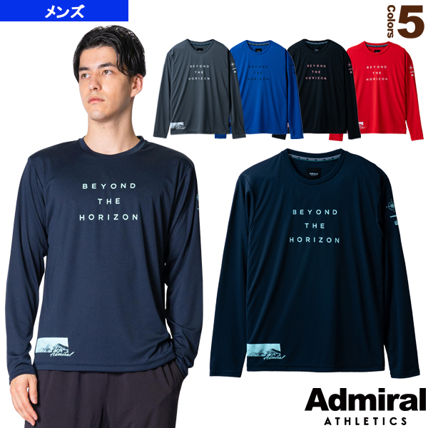[アドミラル(Admiral) ウェア（メンズ/ユニ）]プラクティスプリントロングスリーブTシャツ／メンズ（ATMA130）