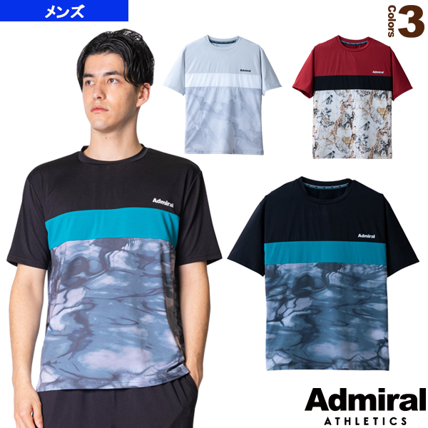 [アドミラル(Admiral) ウェア（メンズ/ユニ）]フロントシェイプラインTシャツ／メンズ（ATMA133）