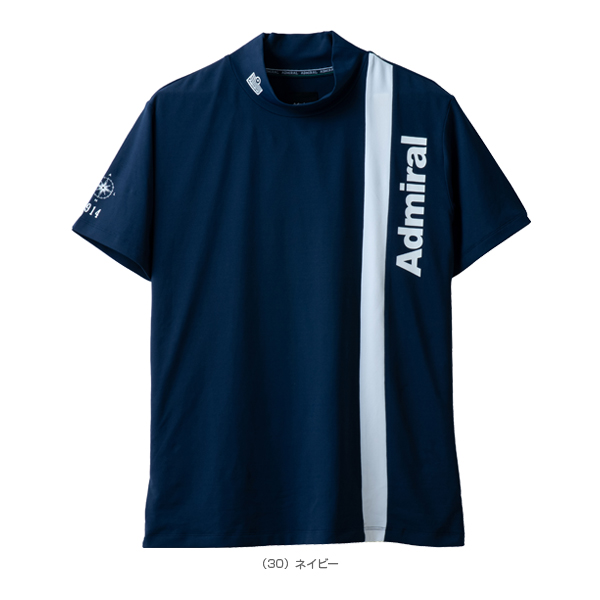 [アドミラル(Admiral) ウェア（メンズ/ユニ）]ストレートラインハイネックショートスリーブTシャツ／メンズ（ATMA137）