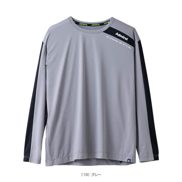 [アドミラル(Admiral) ウェア（メンズ/ユニ）]バイカラーライン長袖Tシャツ／メンズ（ATMA150）
