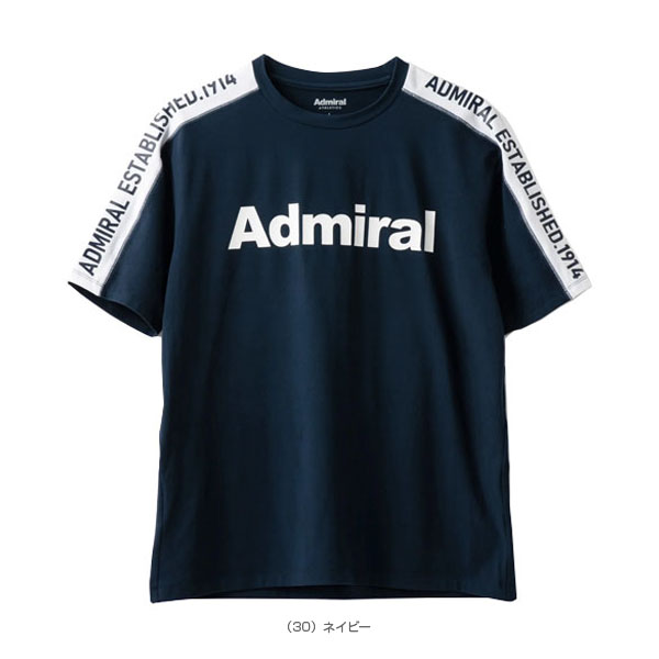 テニスクラシック オンラインストア | [アドミラル(Admiral) ウェア（メンズ/ユニ）]ショルダーラインロゴTシャツ／メンズ（ATMA327）