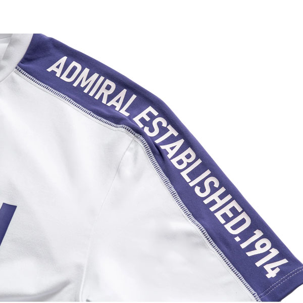 [アドミラル(Admiral) ウェア（メンズ/ユニ）]ショルダーラインロゴTシャツ／メンズ（ATMA327）