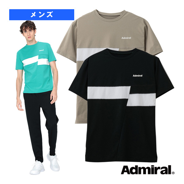 [アドミラル(Admiral) ウェア（メンズ/ユニ）]スライドブロックラインTシャツ／メンズ（ATMA407）