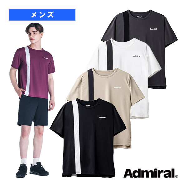 [アドミラル(Admiral) ウェア（メンズ/ユニ）]サイドストレートラインTEE／メンズ（ATMA420）