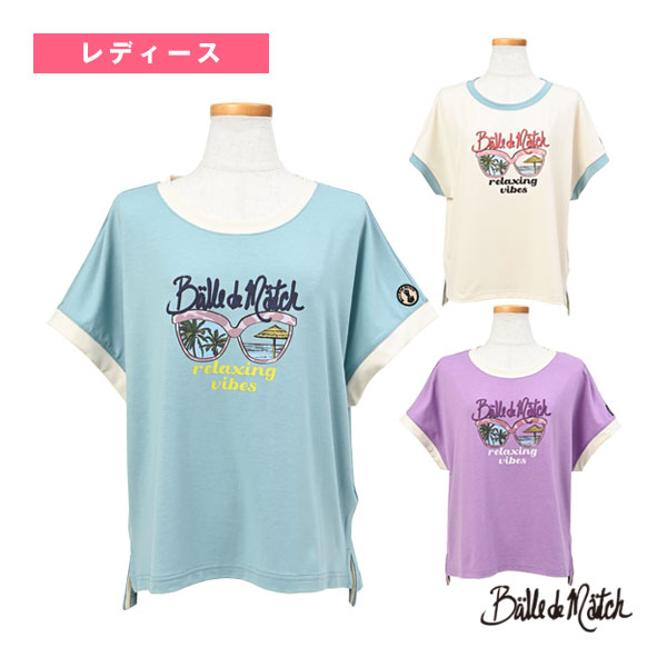 [バルデマッチ ウェア（レディース）]サングラスTシャツ／レディース（BDM-E1210）