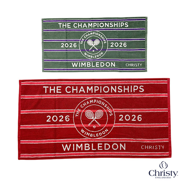 [Christy アクセサリ・小物 ]2026年05月下旬【予約】ウィンブルドン2026 チャンピオンシップタオル 41326722／41331603