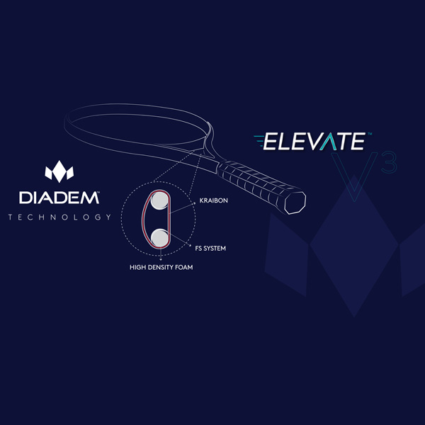 ダイアデム ラケット ]【フレームのみ】エレベートライト98V3 ELEVATE