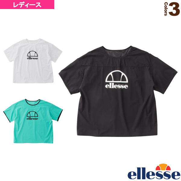 [エレッセ ウェア（レディース）]ショートスリーブロゴパンチングシャツ／SS Logo Punching Shirts／レディース（EW00116）