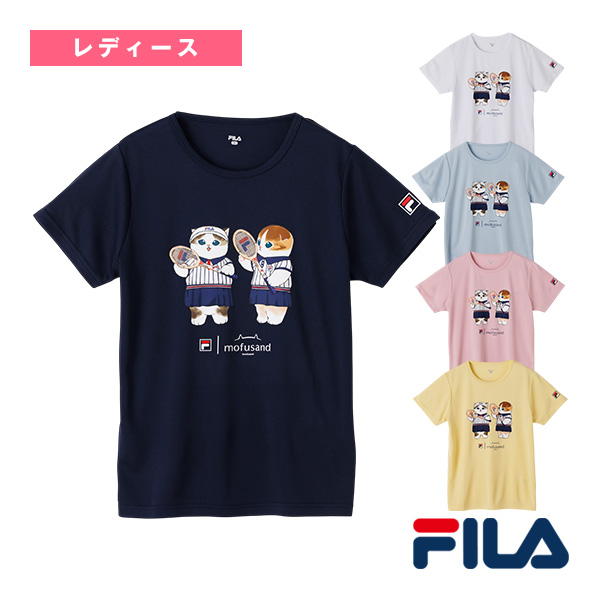 [フィラ ウェア（レディース） ]FILA×mofusand メッシュショートスリーブティーシャツ レディース CE6SAW819