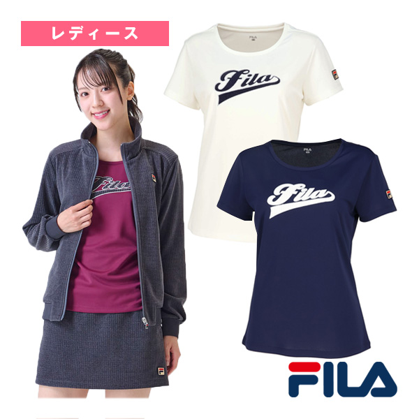 [フィラ ウェア（レディース）]アップリケTシャツ／レディース（VL2973）