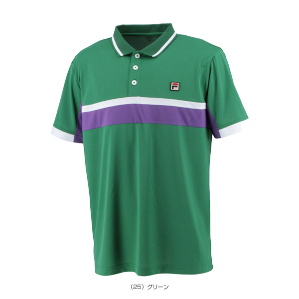 FILA フィラ テニスウェア 半袖ポロシャツ VM5602紫 メンズM新品