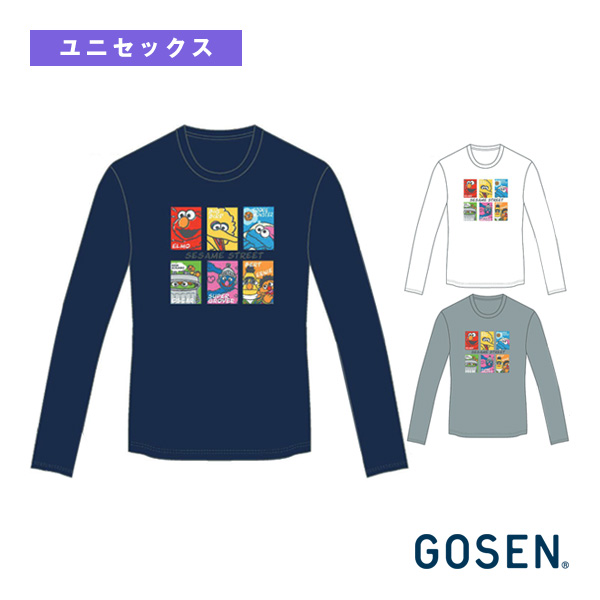 [ゴーセン ウェア（メンズ/ユニ） ]2026年10月下旬【予約】GOSEN×SESAME STREET プラクティスロングTシャツA ユニセックス LSS04