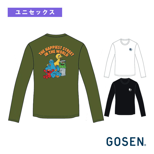 [ゴーセン ウェア（メンズ/ユニ） ]2026年10月下旬【予約】GOSEN×SESAME STREET プラクティスロングTシャツC ユニセックス LSS06