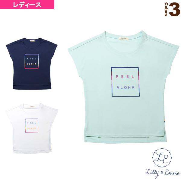 [Lilly ＆ Emma ウェア（レディース）]FEEL ALOHA グラデーションTシャツ／レディース（10193）