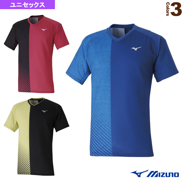 [ミズノ ウェア（メンズ/ユニ）]ゲームシャツ／ソフトテニス日本代表チーム着用モデル／ユニセックス（62JA0006）