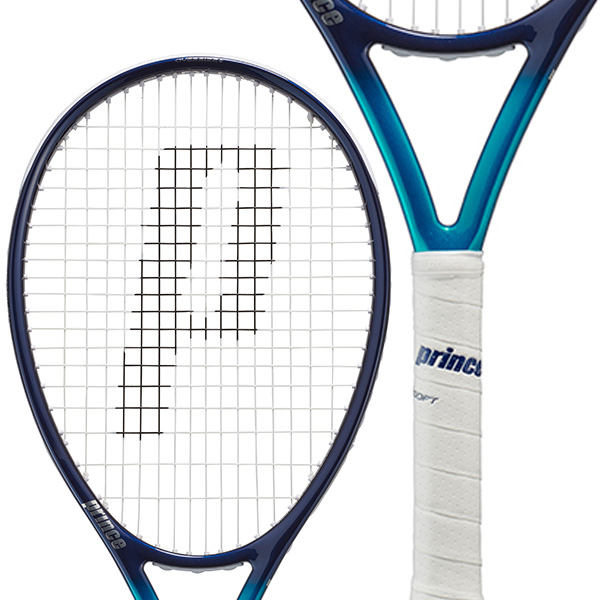 prince エンブレム120 テニスラケット 白グリップテープ付き - テニス