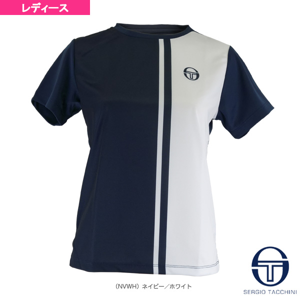 [セルジオタッキーニ ウェア（レディース）]バーチカル ゲームシャツ／レディース（SGTA-20009）