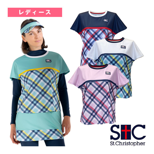 [セントクリストファー ウェア（レディース） ]ウエストチェックゲームシャツ レディース STC-BEW6511