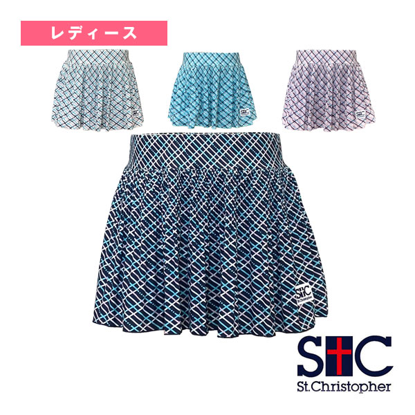 [セントクリストファー ウェア（レディース） ]スクエアーチェックプリーツスコート レディース STC-BFW2032