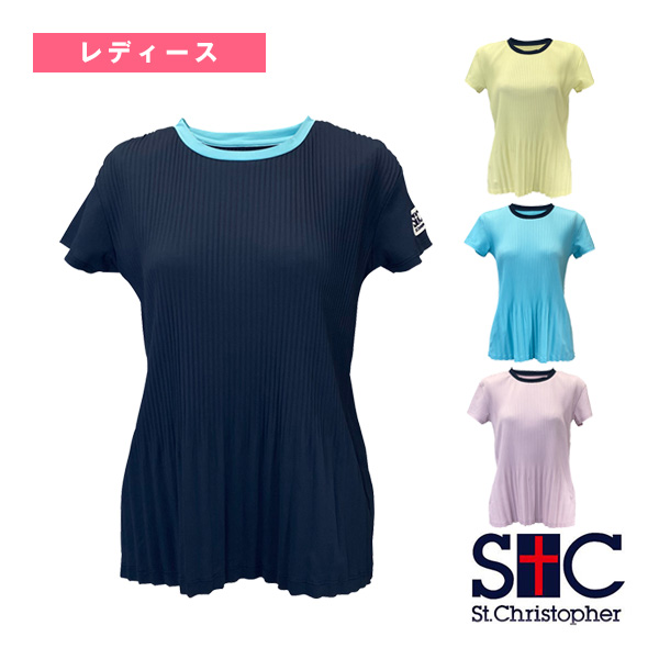 [セントクリストファー ウェア（レディース） ]2段プリーツシャツ レディース STC-BFW2061