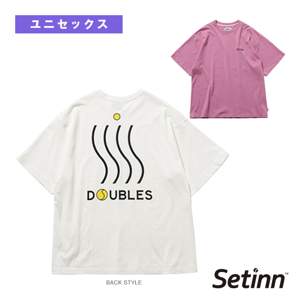 [セットイン（SETINN） ウェア（メンズ/ユニ）]ダブルスTシャツ／Doubles TEE／ユニセックス（24S-012）