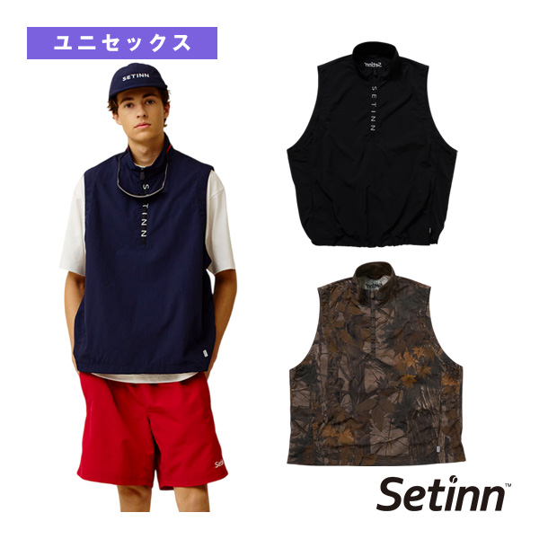 [セットイン（SETINN） ウェア（メンズ/ユニ） ]ウォームアッププルオーバーベスト Warm Up Pullover Vest ユニセックス 26S-013B
