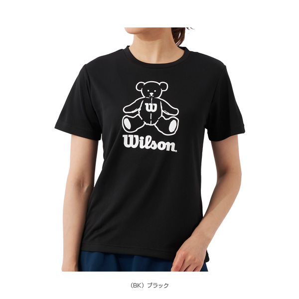 [ウィルソン ウェア（レディース）]ビッグロゴドライTシャツ／レディース（412-270）