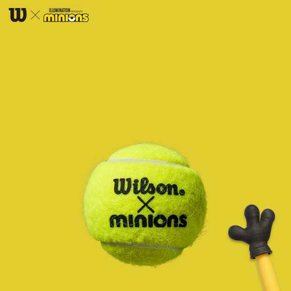 [ウィルソン ボール]MINIONS TENNIS BALLS／ミニオンズ テニスボール／1缶『3球入』（WR8202401001）