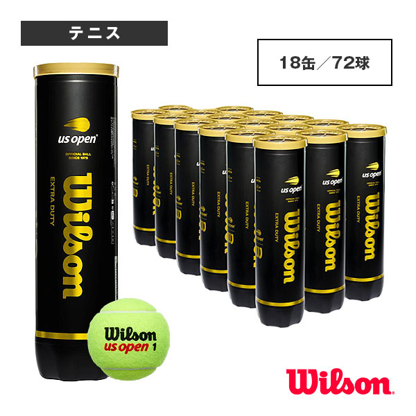 [ウィルソン ボール ]USオープン エクストラデューティ US OPEN EXTRA DUTY 4球入 箱単位 18缶／72球 WRT116200